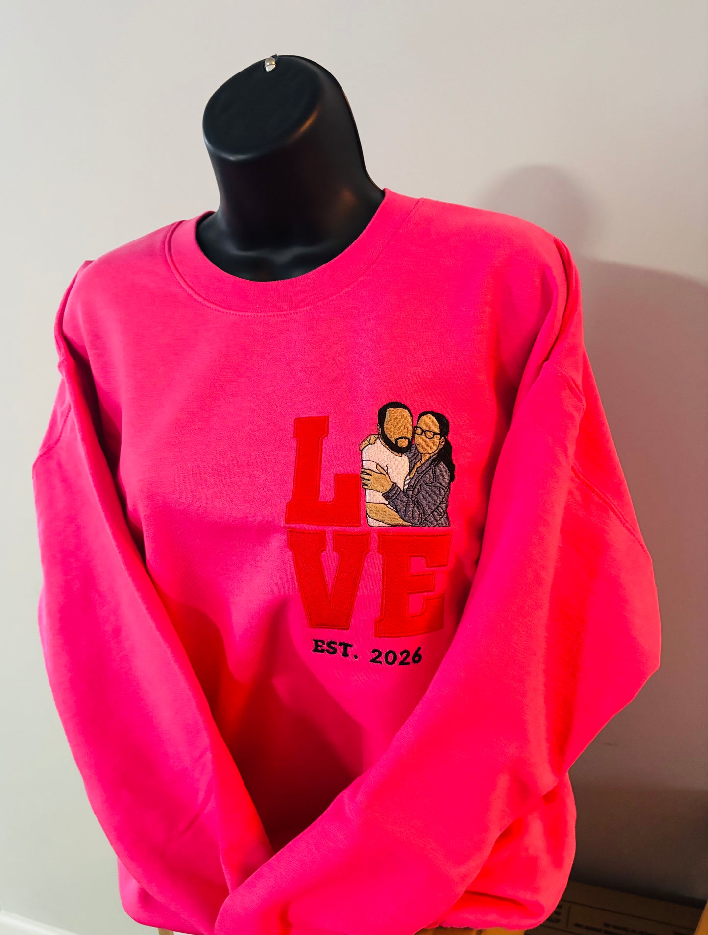 Love Us - Custom Embroidered shirt